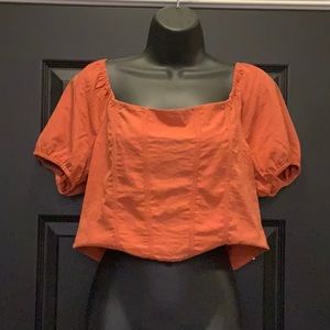 NWT Kirious Los Angeles Crop Top On/Off Shoulder XL 💎